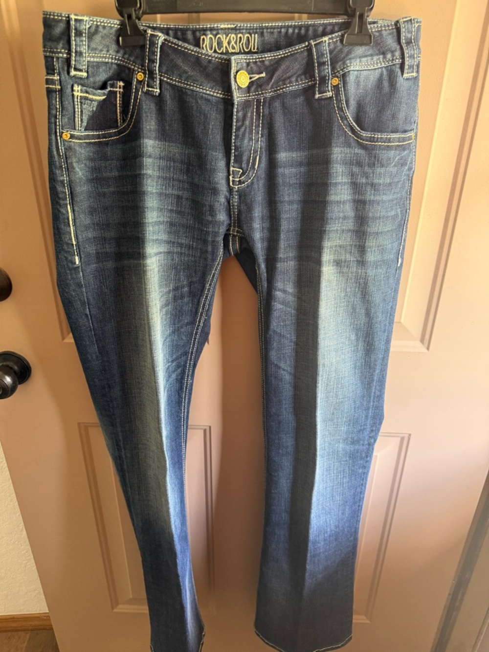 Rock&Roll High Rise Women's Jeans - Dark Blue Wash